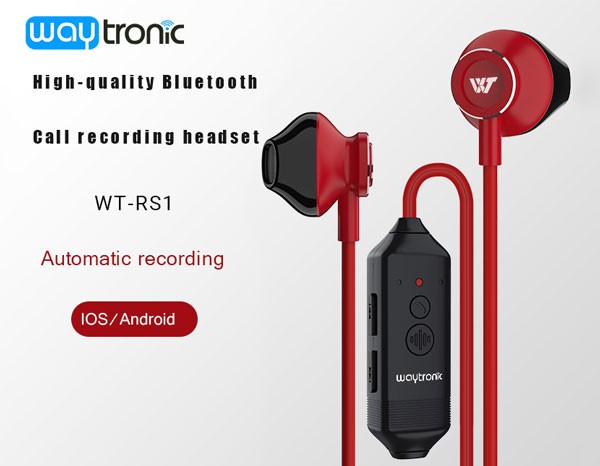 WT RS1 Bluetooth call recording headset Phone Call Recorder